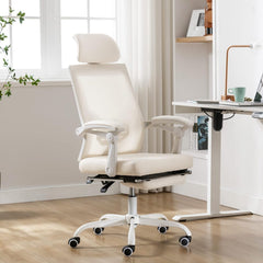 Ergonomische Bureaustoel -  Office Chair - Gamestoel - Volwassenen - Beige - UEV