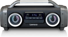 Lenco SPR-100BK - Bluetooth Speaker Draadloos - LED Licht - Zwart •