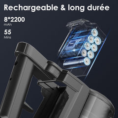 Steelstofzuiger - Draadloos - Stofzuiger Zonder zak - 25KPa - Paars - FIXTFIXER