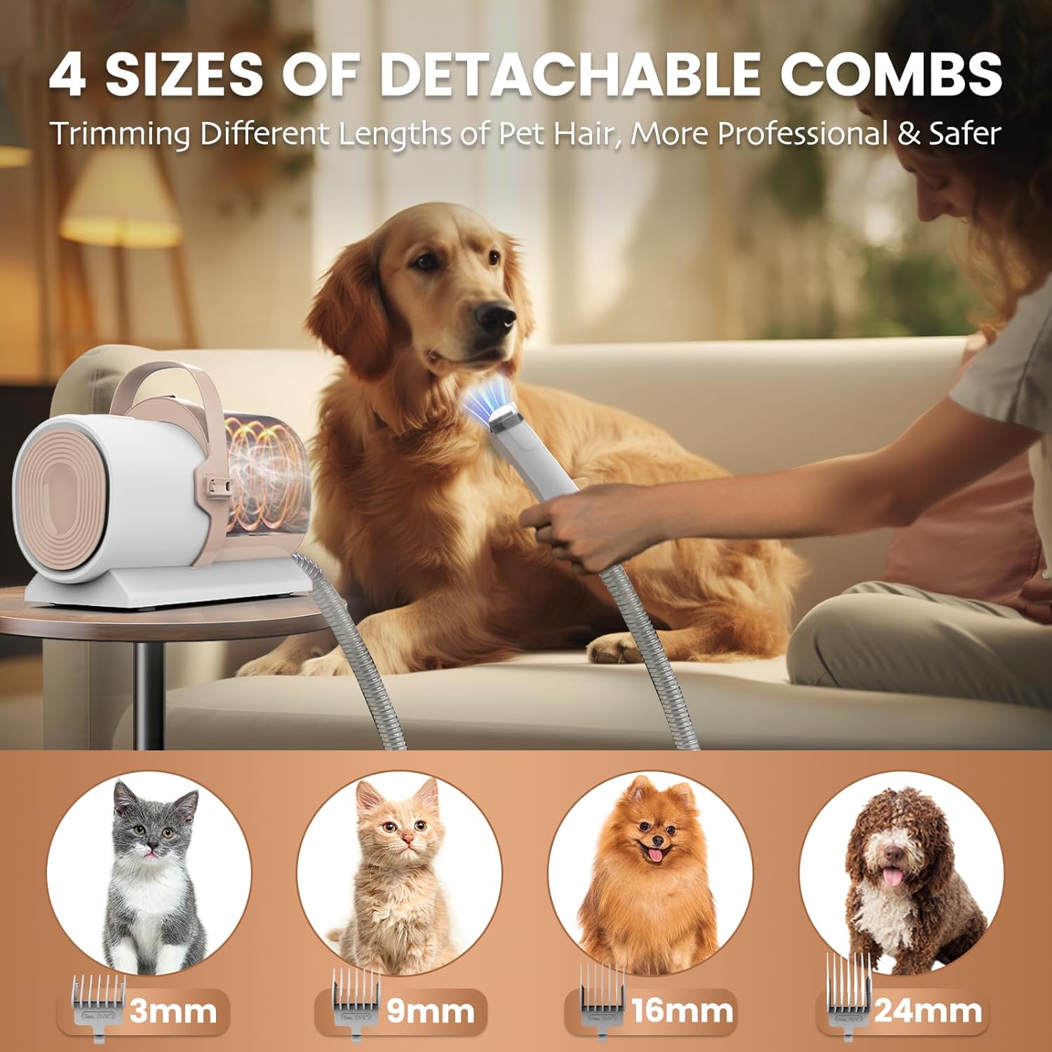 Hondentondeuse - Professionele dierentondeuse - Wit - FIXR