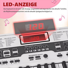 Keyboard - Digitale piano - Piano - 61 toetsen - Wit