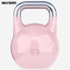 Gorilla Sports Competition Kettlebell van 8-40 kg staal, wedstrijdkogelhalter •
