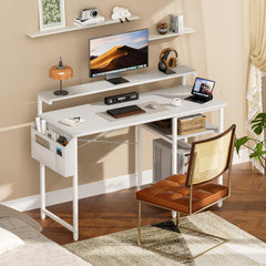 Bureau - Computertafel - Computerbureau - 120x48 cm - Wit