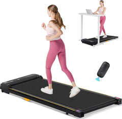 Walking Pad, loopband voor thuis met led-display en afstandsbediening, Treadmill stil 1-6 km/u, 2,5 pk borstelloze motor, fitness, workout, thuisfitnessapparaat