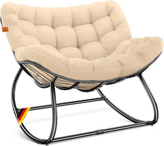 KESSER® Ergonomische schommelstoel - Relaxstoel - Antislip - Beige