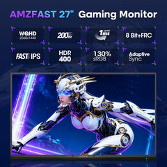 Gaming Monitor - Beeldscherm computer - 27 inch - 200Hz - WQHD - Amzfast