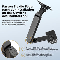 Monitor arm - 1 scherm - Monitor standaard - VESA-compatibel - Zwart - GTPLAYER