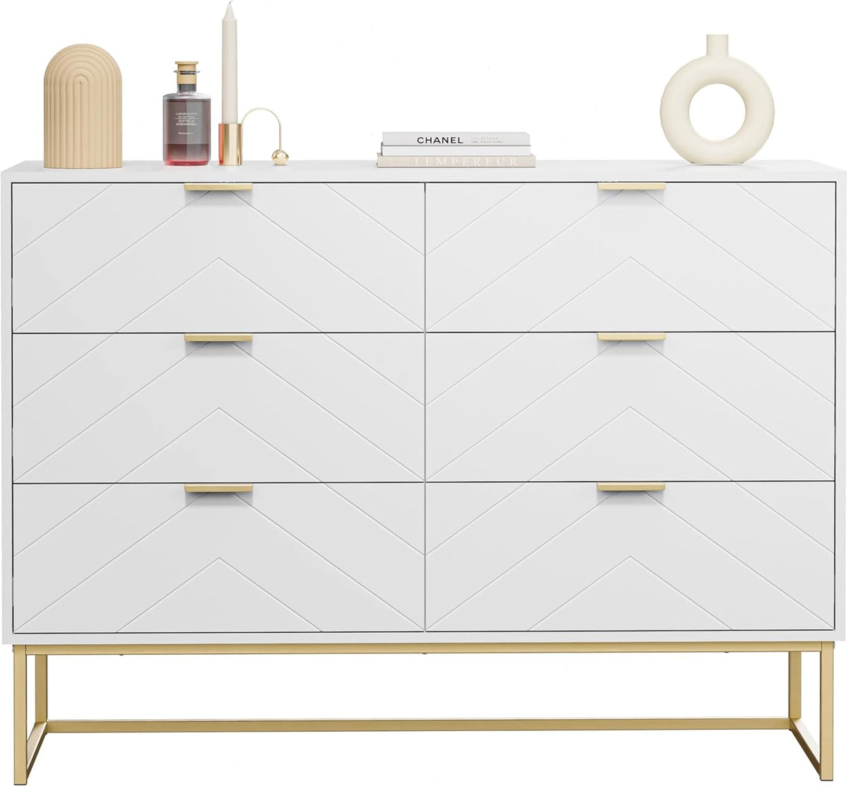 Commode - Dressoir - Ladekast - 100x34x73,5 cm - Wit - UEV