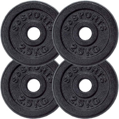 Halterschijven - Halter gewichten - 30 mm - 4x2.5 kg - Gietijzer - ScSPORTS®