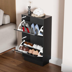 Schoenenkast - Schoenenrek - 91x24x50 cm - Zwart - UEV