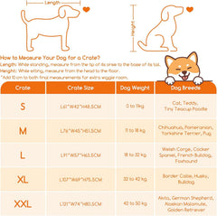 Hondenbench - Hondenren - Bench voor honden - 107x69x75,5 cm - Zwart - Nobleza