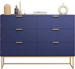 Commode - Dressoir - Ladekast - 100x34x73,5 cm - Marineblauw - UEV