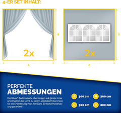 Zijwand voor paviljoen - 3x3m - 2 stuks - Grijs - Tillvex®