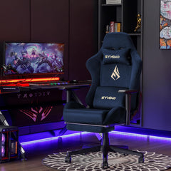 Ergonomische Bureaustoel -  Office Chair - Gamestoel - Volwassenen - Navyblauw - SYMINO