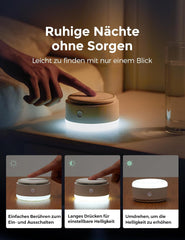 Momcozy Geluidsmachine voor baby's, 20 rustgevende geluiden en touch-licht, draagbare witte ruis met slaaptimer en geheugen, perfect voor onderweg, de kinderkamer en uitstapjes