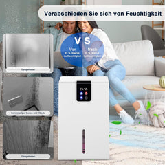 Luchtontvochtiger - Dehumidifier - Slaapkamer & Badkamer - Wit •