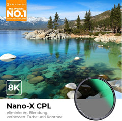 Polarisatiefilter 77 mm - CPL polarisatiefilter - Nano-X - K&F CONCEPT