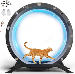 Katten loopwiel - Looprad voor kat - Kattenwiel - Zwart - GTPLAYER •