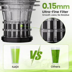 Slowjuicer - Sapcentrifuge - Groenten en fruit - Wit - SPZTJK