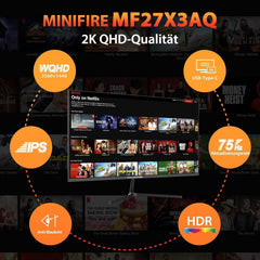 Gaming Monitor - Beeldscherm computer - 27 inch - 75Hz - WQHD - Minifire