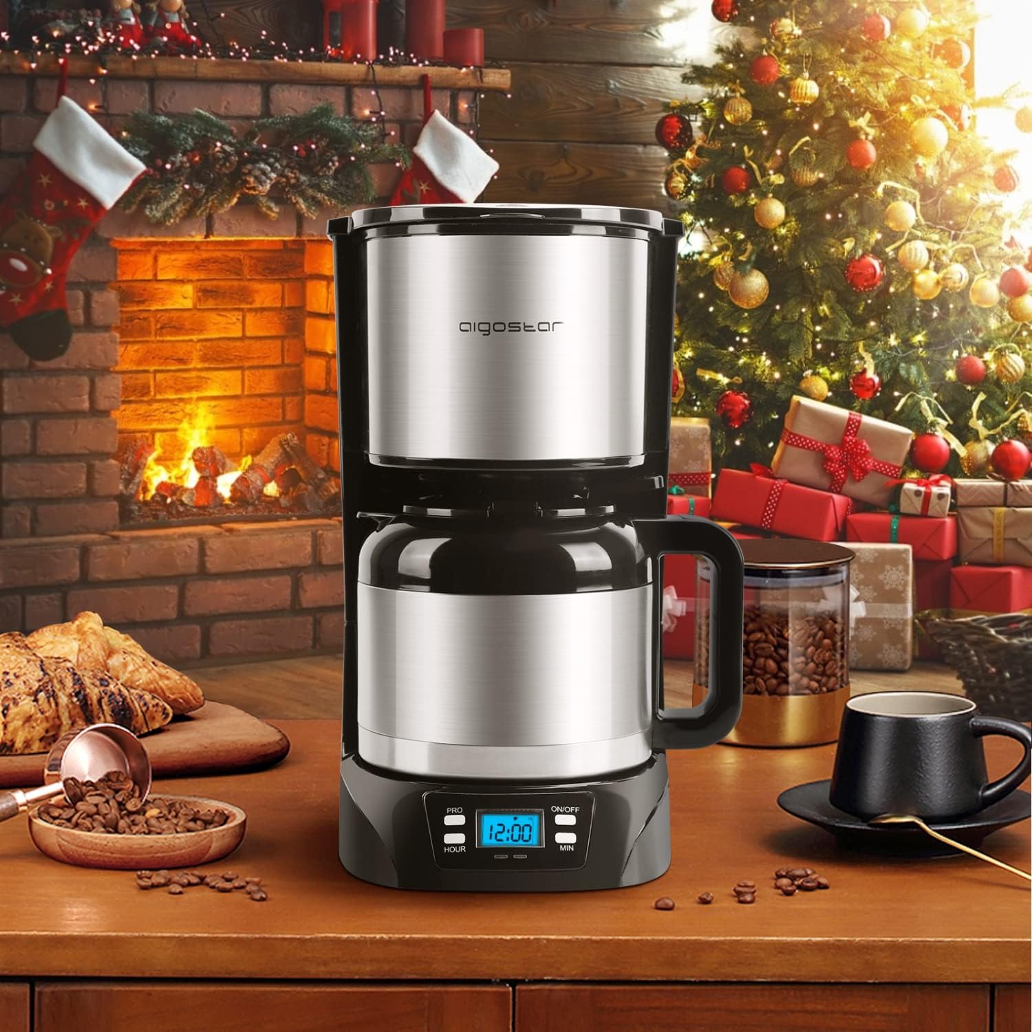 Koffiezetapparaat - filterkoffie - met thermoskan - RVS