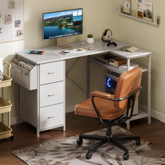 Bureau - Computertafel - Computerbureau - 140x78 cm - Wit
