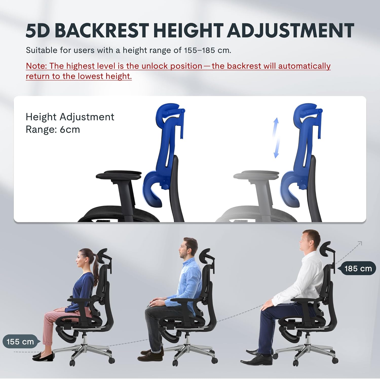 Ergonomische Bureaustoel -  Office Chair - Gamestoel - Volwassenen - Zwart - FLEXISPOT