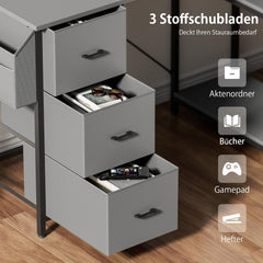 Bureau - Computertafel - Computerbureau - 120x78 cm - Grijs