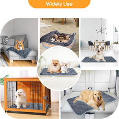 Vetbed Hond – Hondenmat - Warmtedeken Hond - 88x58 cm – Donkergrijs - Nobleza