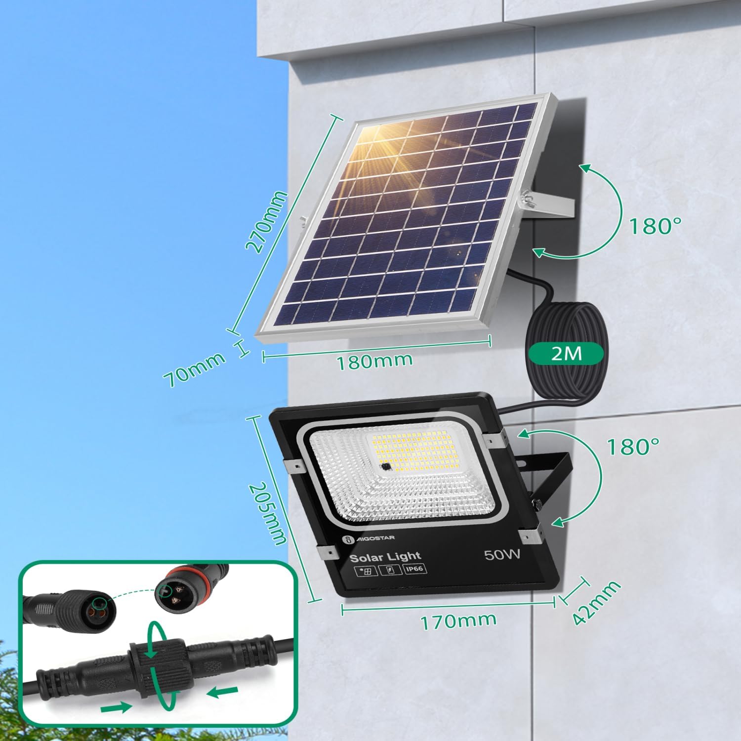Solar Tuinverlichting - Buitenverlichting - Zonneenergie - Aigostar