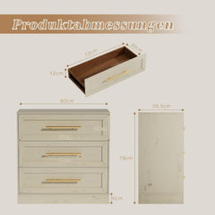 Commode - Dressoir - Ladekast - 80x40x80 cm - Beige - UEV