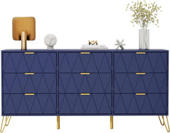 Commode - Dressoir - Ladekast - 150x34x74 cm - Marineblauw - UEV