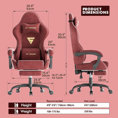 Ergonomische Bureaustoel -  Office Chair - Gamestoel - Volwassenen - Rood - ST