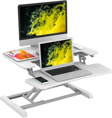 Monitor verhoger - Laptop verhoger - Bureau verhoger - 72x42 cm - Wit - M17W - FLEXISPOT