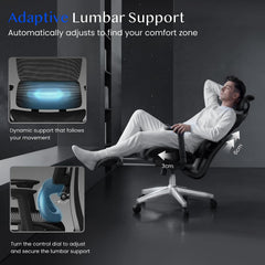 Ergonomische Bureaustoel -  Office Chair - Gamestoel - Volwassenen - Zwart - C7B Lite PRO -  FLEXISPOT
