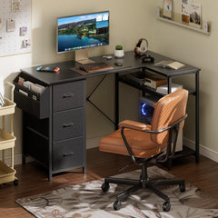 Bureau - Computertafel - Computerbureau - 120x78 cm - Zwart