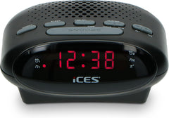 Lenco CR-07 White - Wekkerradio met Slaaptimer - Dubbel alarm - Wit