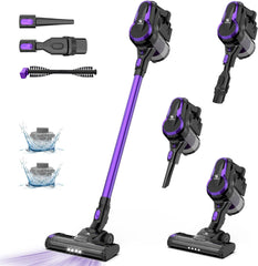 Steelstofzuiger - Draadloos - Stofzuiger Zonder zak - 25KPa - Paars - FIXTFIXER