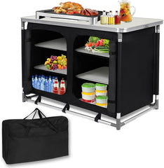 Campingkeuken - Kampeerkeuken  - Opvouwbaar - Zwart - SUBTLETY