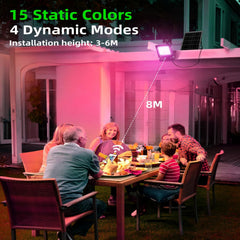 Solar Tuinverlichting - Buitenverlichting - Zonneenergie - 50W - Zwart - Aigostar •