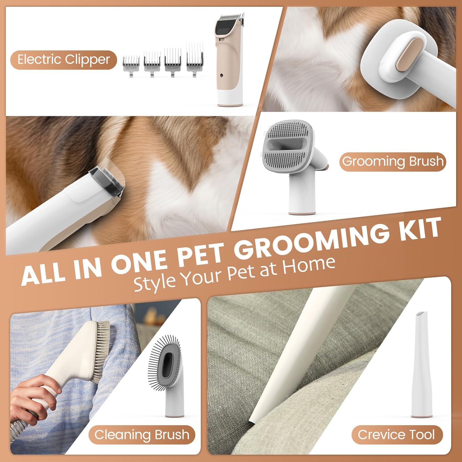 Hondentondeuse - Professionele dierentondeuse - Wit - FIXR