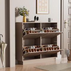 Schoenenkast - Schoenenrek - 99x24x91 cm - Moka - UEV
