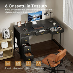 Bureau - Computertafel - Computerbureau - 120x50 cm - Zwart - HLDIRECT - 120650BK