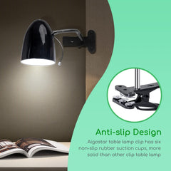 Tafellamp - Bureaulamp - Leeslamp - Zwart - Aigostar