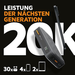 Xtorm 67W Fuel Serie 5 Powerbank 45.000mAh, LED-display, 2x USB-C / 1x USB-A, 100% GRS materiaal, veiligheidsfuncties, geschikt voor Samsung en iPhone, zwart