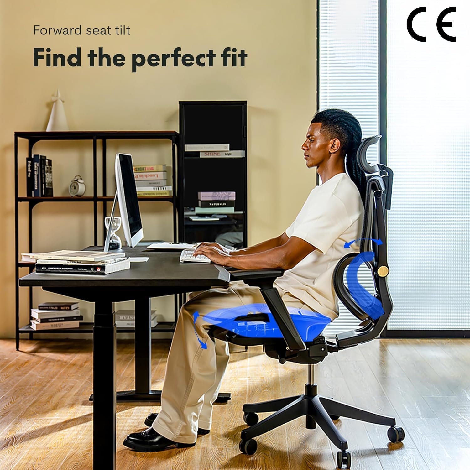 Ergonomische Bureaustoel -  Office Chair - Gamestoel - Volwassenen - Grijs - FLEXISPOT