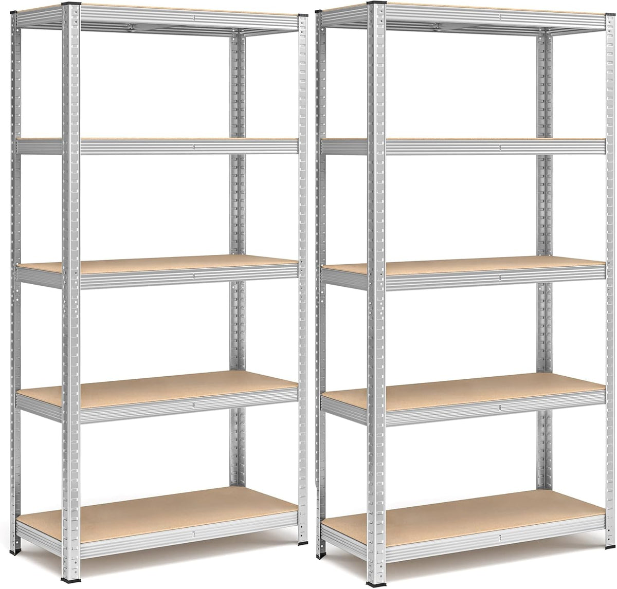 SONGMICS Opbergstelling - 40x90x180cm - tot 875 kg - 2 stuks