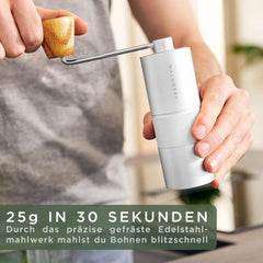 Koffiemolen handmatig - Koffiemaler - Espresso - RVS - WALDWERK