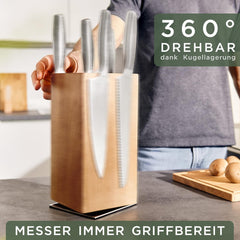 Messenblok zonder messen - Messenmagneet - Messenhouder - Hout - WALDWERK