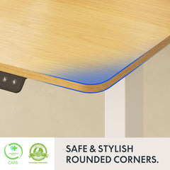 FLEXISPOT FQ Pro Elektrisch Hefbaar Bureau 120x60cm, Hefbaar Bureau met Volledig Tafelblad, Obstakel Retractie, 4 Geheugenfuncties, Staand Bureau voor Kantoor & Thuis & Telewerken, Wit